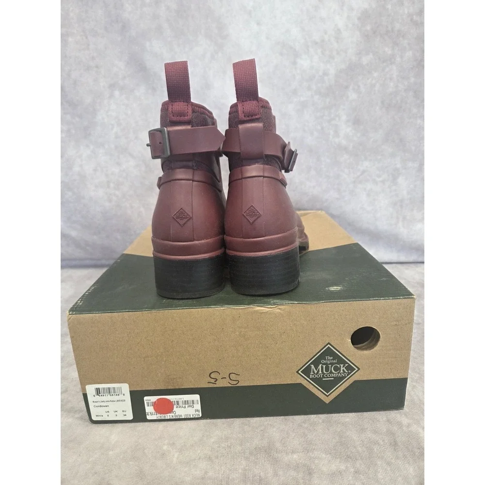 Muck Womens Size 5 Burgundy Rain/all Weather Boots